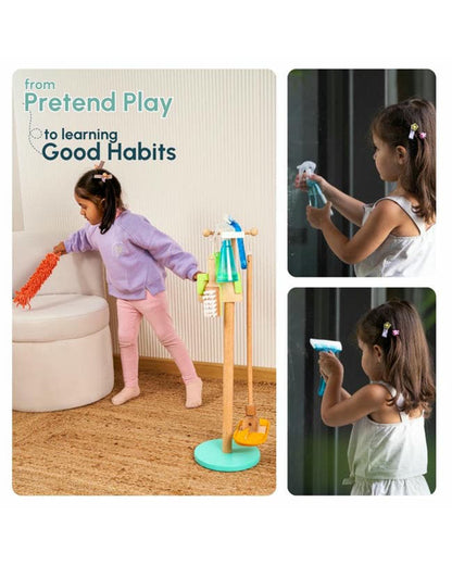 Curious Cub Cleaning Set-Includes 7 Pieces-Encourages Cleanup-Pretend & Play Toy-12M+