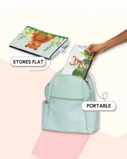 Curious Cub Tummy Time Book-Includes Baby Safe Mirror-Encourage Tummy Time-Learning & Educational Toys-0 to 12M