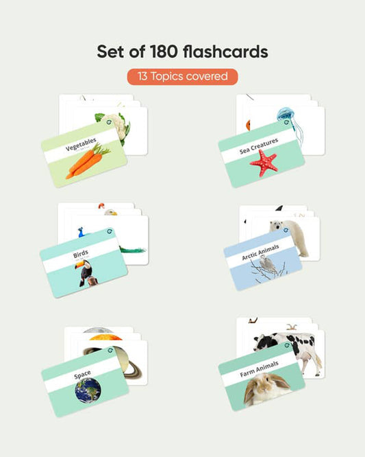 Curious Cub 180 High Contrast Flash Cards-Supports Early Brain Development-Learning & Educational Toys-6M+