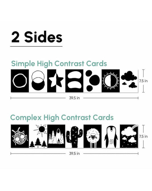 Curious Cub 14 High Contrast Flash Cards-Boosts Brain Skills-Learning & Educational Toys-0 to 3M