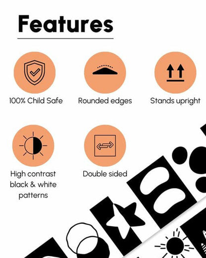 Curious Cub 14 High Contrast Flash Cards-Boosts Brain Skills-Learning & Educational Toys-0 to 3M