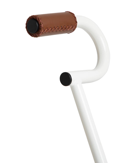 Todds Trike-ISO 8124 Certified-Detachable & Height Adjustable Parent Handlebar-With Birchwood Pedals & Vegan Leather Padded Seat-For 18M+-Whimsy White