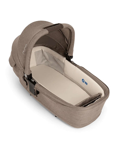 Nuna LYTL Baby Carry Cot-With Dream Drape & Ventilated Mesh Panel-Integrated Release Buttons-Compact & Flat Fold-Includes Rain Cover-2 Years Warranty-Upto 9 Kg-Cedar