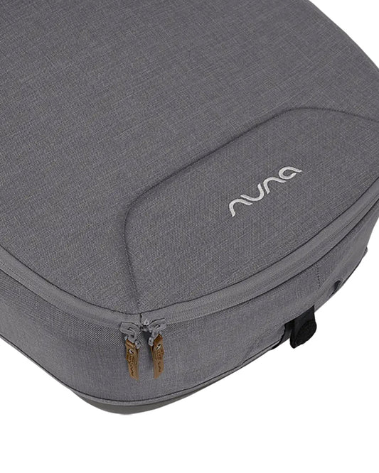Nuna Cari Next Carry Cot With Base Curv-Carry Cot Features (Doubling As Car Seat and Carry Cot, 3 Point Harness, Upto 13 Kg)-Base Features (Smart Swivel Lock- Button For 360 Degrees Rotation Adjustment)-Granite & Caviar