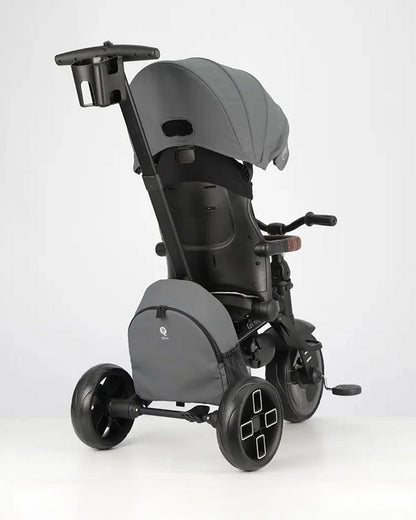 Qplay Comfo Max 7-in-1 Trike-Height Adjustable Parent Handle Bar-360 Degrees Rotating Seat-Adjustable Backrest-Foldable Frame-With Detachable Backpack-For 10M to 6Y (Upto 25 Kg)-Grey