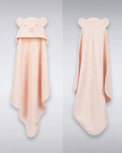 Masilo Hooded Baby Bath Towel-100% Bath Towelling Cotton-Grrly Bear