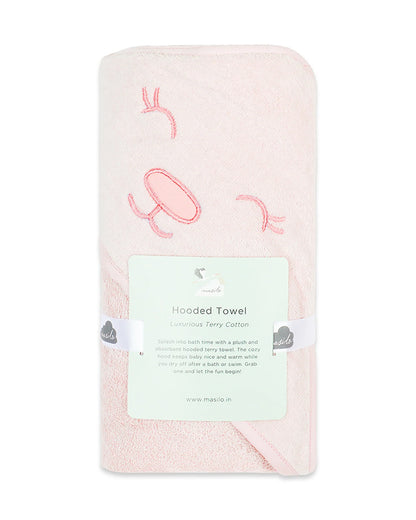 Masilo Hooded Baby Bath Towel-100% Bath Towelling Cotton-Grrly Bear