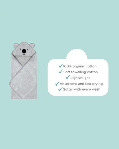 Masilo Hooded Baby Bath Towel-100% Bath Towelling Cotton-Polar Bear