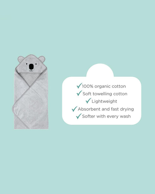 Masilo Hooded Baby Bath Towel-100% Bath Towelling Cotton-Polar Bear