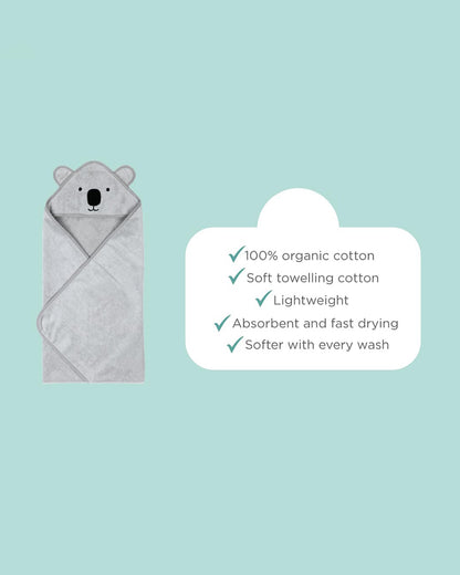 Masilo Hooded Baby Bath Towel-100% Bath Towelling Cotton-Teddy Bear