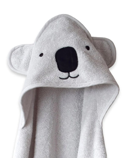 Masilo Hooded Baby Bath Towel-100% Bath Towelling Cotton-Koala Bear