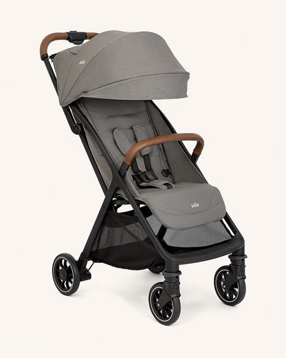 Joie Pact Pro Lightweight Stroller & i-Snug 2 Car Seat Travel System-Stroller Features (One Hand Fold, Upto Upto 22 Kg)-Car Seat Features (Adjustable Headrest, Upto 13 Kg)-Pebble