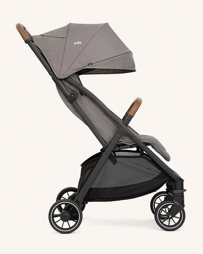 Joie Pact Pro Lightweight Stroller & i-Snug 2 Car Seat Travel System-Stroller Features (One Hand Fold, Upto Upto 22 Kg)-Car Seat Features (Adjustable Headrest, Upto 13 Kg)-Pebble