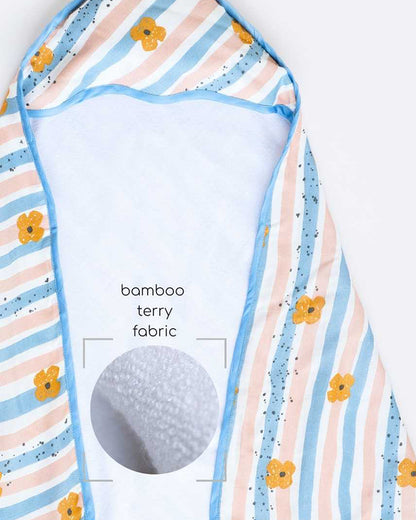 Cocoon Care Baby Hooded Towel-Bamboo Terry-Cheerful Stripes