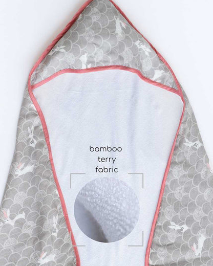 Cocoon Care Baby Hooded Towel-Bamboo Terry-Grey Grove