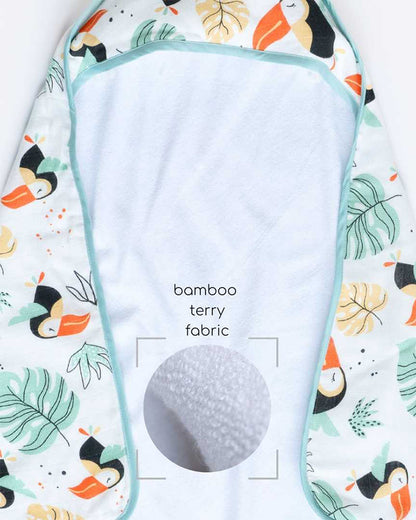 Cocoon Care Baby Hooded Towel-Bamboo Terry-Happy Toucan