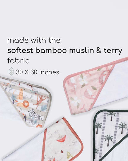 Cocoon Care Baby Hooded Towel-Bamboo Terry-Little Mushroom Lane