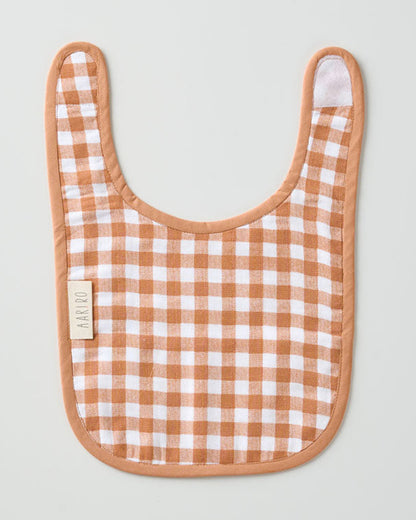 Aariro Organic Cotton Classic Muslin Bib-Multi Layered & Reversible-Wild Safari-For Infants