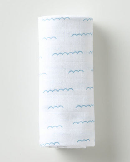 Aariro Muslin Swaddle-Under The Sea-Pack of 2-Organic Cotton-Infant Wraps