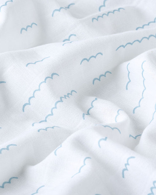 Aariro Muslin Swaddle-Under The Sea-Pack of 2-Organic Cotton-Infant Wraps