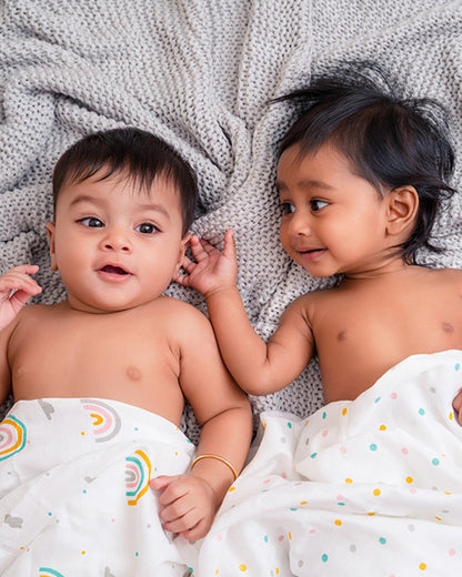 Aariro Organic Cotton Swaddle-Butterfly-Pack of 1-Infant Wraps