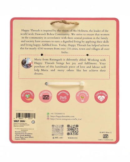 Happy Threads Leo The Lion Soft Toy-Handcrafted-Lightweight & Portable-3Y+