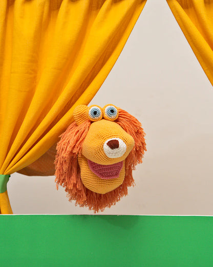 Happy Threads Leo The Lion Soft Toy-Handcrafted-Lightweight & Portable-3Y+