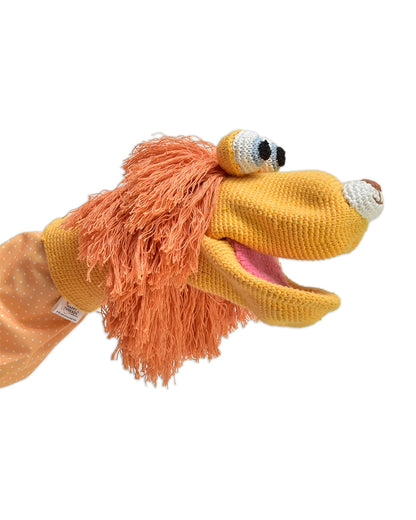 Happy Threads Leo The Lion Soft Toy-Handcrafted-Lightweight & Portable-3Y+