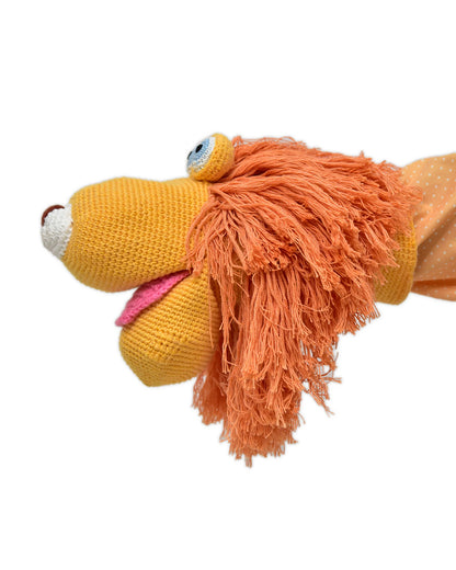 Happy Threads Leo The Lion Soft Toy-Handcrafted-Lightweight & Portable-3Y+