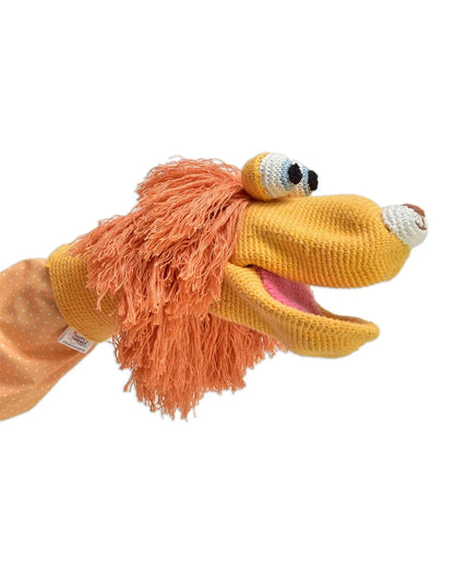 Happy Threads Leo The Lion Soft Toy-Handcrafted-Lightweight & Portable-3Y+