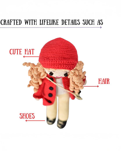 Happy Threads Pee Cee-Doll & Doll Houses-Handcrafted-Easily Washable-12M+