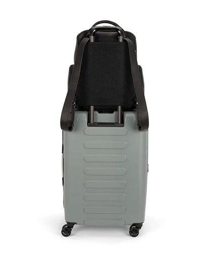 Nuna Essential Diaper Bag-Backpack-Changing Pad With Magnetic Closure-Removable Toiletry Pouch-Back Pocket Unzips Into Trolley Sleeve-Caviar