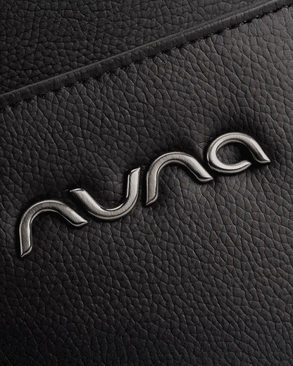 Nuna Essential Diaper Bag-Backpack-Changing Pad With Magnetic Closure-Removable Toiletry Pouch-Back Pocket Unzips Into Trolley Sleeve-Caviar