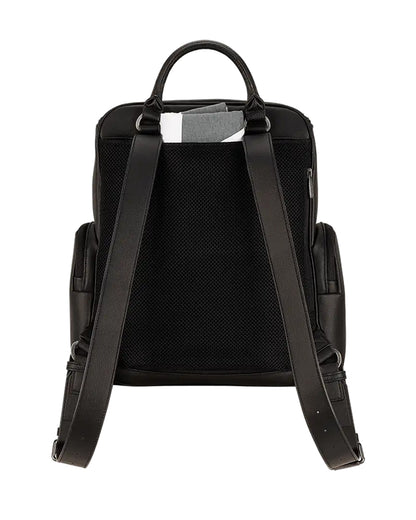 Nuna Essential Diaper Bag-Backpack-Changing Pad With Magnetic Closure-Removable Toiletry Pouch-Back Pocket Unzips Into Trolley Sleeve-Caviar