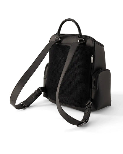 Nuna Essential Diaper Bag-Backpack-Changing Pad With Magnetic Closure-Removable Toiletry Pouch-Back Pocket Unzips Into Trolley Sleeve-Caviar