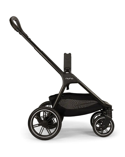 Nuna TRIV LX Baby Stroller-With Cup Holder-2025 Edition-Big Rear Wheels-Reversible & Near Flat Reclining Seat-One Hand Fold-2 Years Warranty-For 0 to 4 Years (Upto 22 Kg)-Caviar