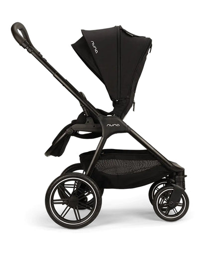 Nuna TRIV LX Baby Stroller-With Cup Holder-2025 Edition-Big Rear Wheels-Reversible & Near Flat Reclining Seat-One Hand Fold-2 Years Warranty-For 0 to 4 Years (Upto 22 Kg)-Caviar