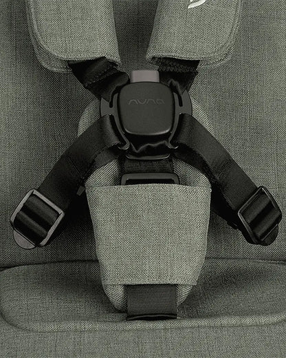 Nuna TRVL LX Cabin Friendly Baby Stroller-With Cup Holder-One Hand Fold-Big Rear Wheels-Car Seat Compatible-Includes Rain Cover & Travel Bag-2 Years Warranty-Pram for 0 to 4Y (Upto 22Kg)-Pine