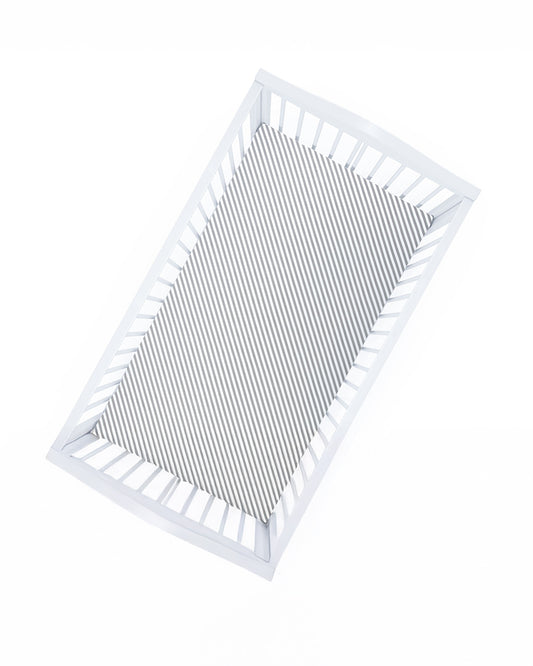 Abracadabra Flat Bedsheet-Starry Night-100% Natural Premium Cotton-Grey & White-Pack of 2 Baby Bedsheets-For Infants