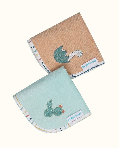 Abracadabra Baby Face Towel-100% Terry Cotton-D for Dino-Pack of 5