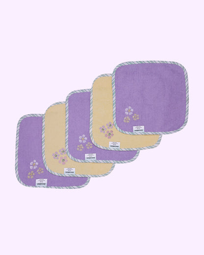 Abracadabra Baby Face Towel-100% Terry Cotton-Villandry-Pack of 5