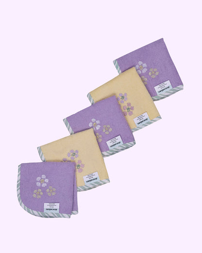 Abracadabra Baby Face Towel-100% Terry Cotton-Villandry-Pack of 5