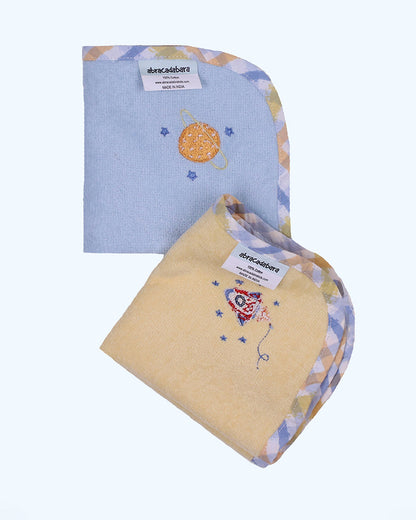 Abracadabra Baby Face Towel-100% Terry Cotton-Rocketman-Pack of 5