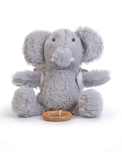 Abracadabra Nelly The Elephant Musical Toy With Backpack-Encourages Sensory Exploration-Promotes Hand Eye Coordination-For Newborn