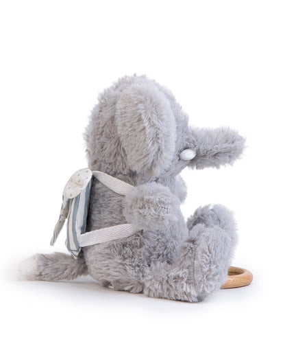 Abracadabra Nelly The Elephant Musical Toy With Backpack-Encourages Sensory Exploration-Promotes Hand Eye Coordination-For Newborn