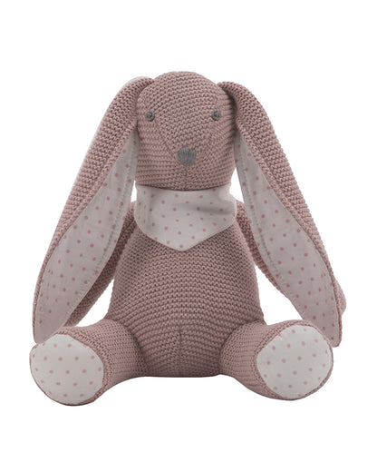Abracadabra Millie The Bunny Knitted Soft Toy-Encourages Comfort & Imagination-Pink-For Newborn