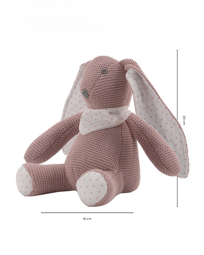 Abracadabra Millie The Bunny Knitted Soft Toy-Encourages Comfort & Imagination-Pink-For Newborn