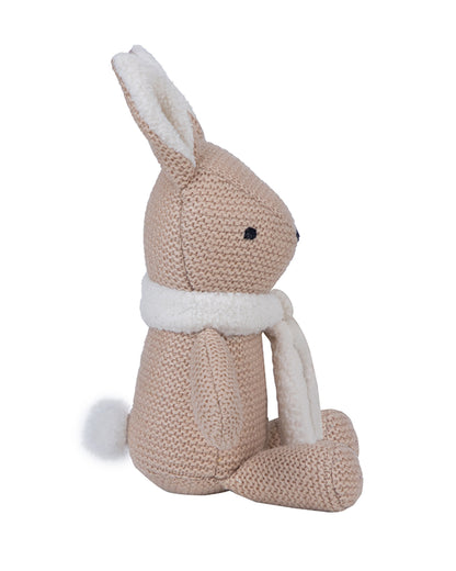 Abracadabra Betsie The Bunny Knitted Soft Toy-Encourages Comfort & Imagination-Blush-For Newborn