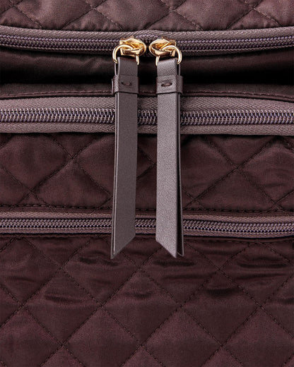 Skip Hop Forma Diaper Bag-Backpack-With Changing Pad-Extra Wide Opening & Lightweight Quilted Design-Chocolate