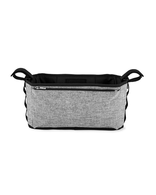 Skip Hop Grab & Go Ultra Stroller Organizer-With Adjustable Straps & Insulated Bottle Pockets-Grey